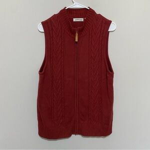 542 Orvis Women's Red Sweater Vest